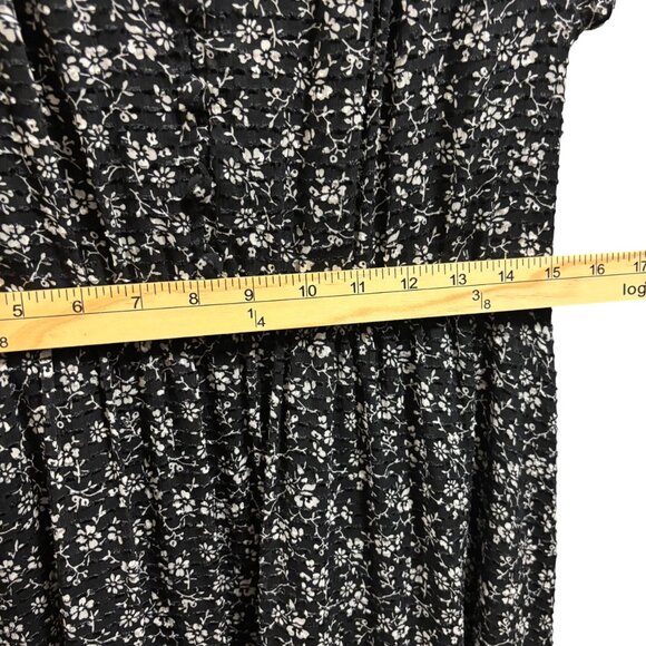 Madewel Womens Print-Mix Sheer-Sleeve Dress in Branch Floral - Picture 8 of 10